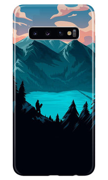 Mountains Mobile Back Case for Samsung Galaxy S10 (Design - 186) (Design - 186)
