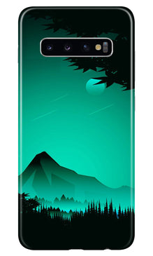 Moon Mountain Mobile Back Case for Samsung Galaxy S10 Plus (Design - 204) (Design - 204)