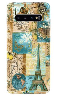 Travel Eiffel Tower Mobile Back Case for Samsung Galaxy S10 (Design - 206)
