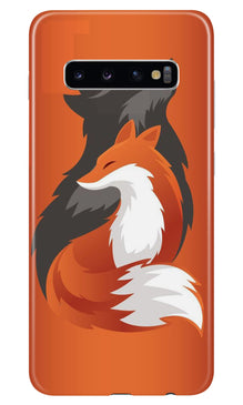 Wolf  Mobile Back Case for Samsung Galaxy S10 (Design - 224)