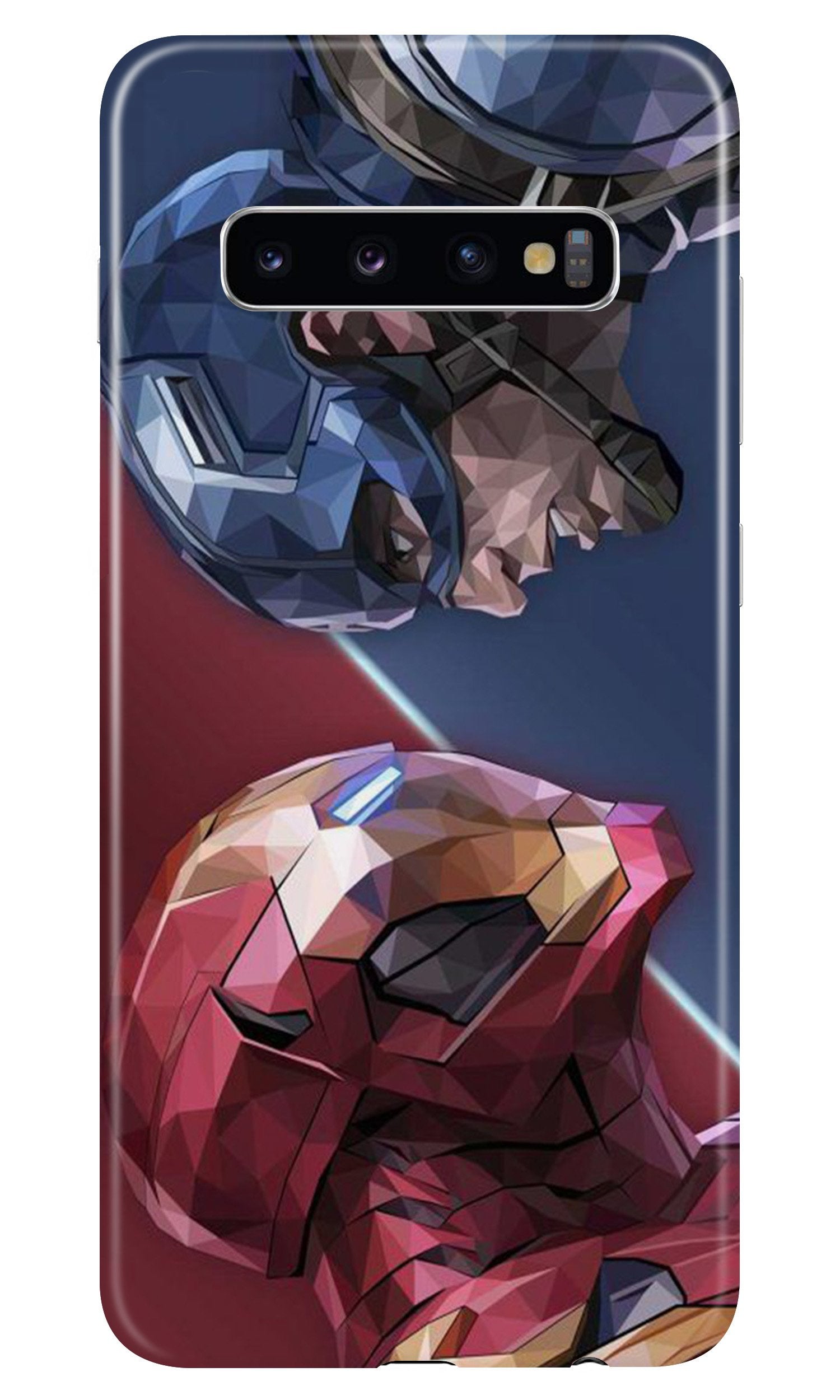 Ironman Captain America Case for Samsung Galaxy S10 Plus (Design No. 245)