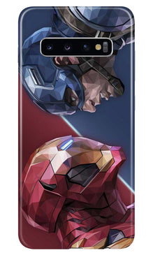 Ironman Captain America Mobile Back Case for Samsung Galaxy S10 Plus (Design - 245)