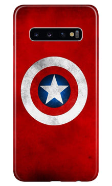 Captain America Mobile Back Case for Samsung Galaxy S10 (Design - 249)