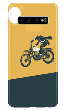 Bike Lovers Mobile Back Case for Samsung Galaxy S10 (Design - 256)