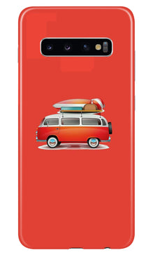 Travel Bus Mobile Back Case for Samsung Galaxy S10 Plus (Design - 258)