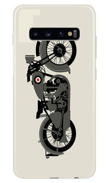 MotorCycle Mobile Back Case for Samsung Galaxy S10 (Design - 259)