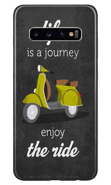 Life is a Journey Mobile Back Case for Samsung Galaxy S10 (Design - 261)