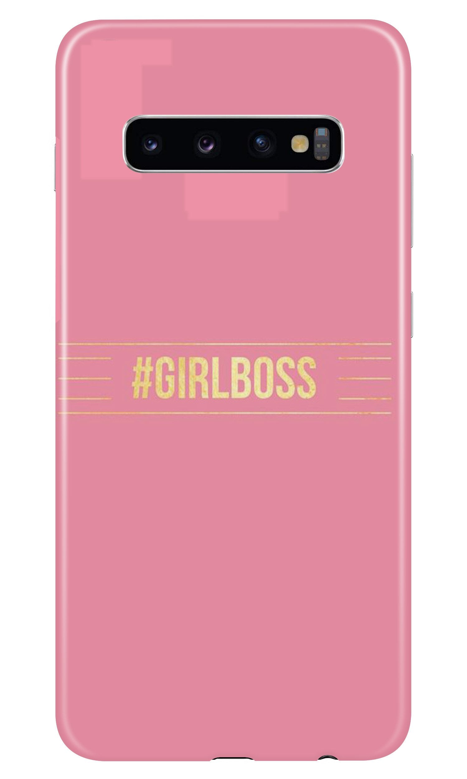 Girl Boss Pink Case for Samsung Galaxy S10 (Design No. 263)
