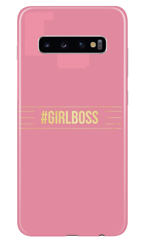 Girl Boss Pink Case for Samsung Galaxy S10 (Design No. 263)