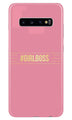 Girl Boss Pink Case for Samsung Galaxy S10 Plus (Design No. 263)