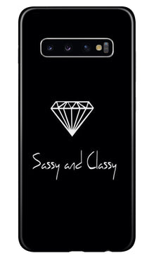 Sassy and Classy Mobile Back Case for Samsung Galaxy S10 Plus (Design - 264)