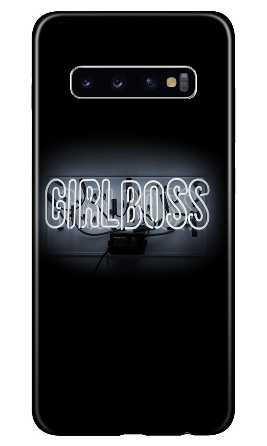 Girl Boss Black Case for Samsung Galaxy S10 (Design No. 268)