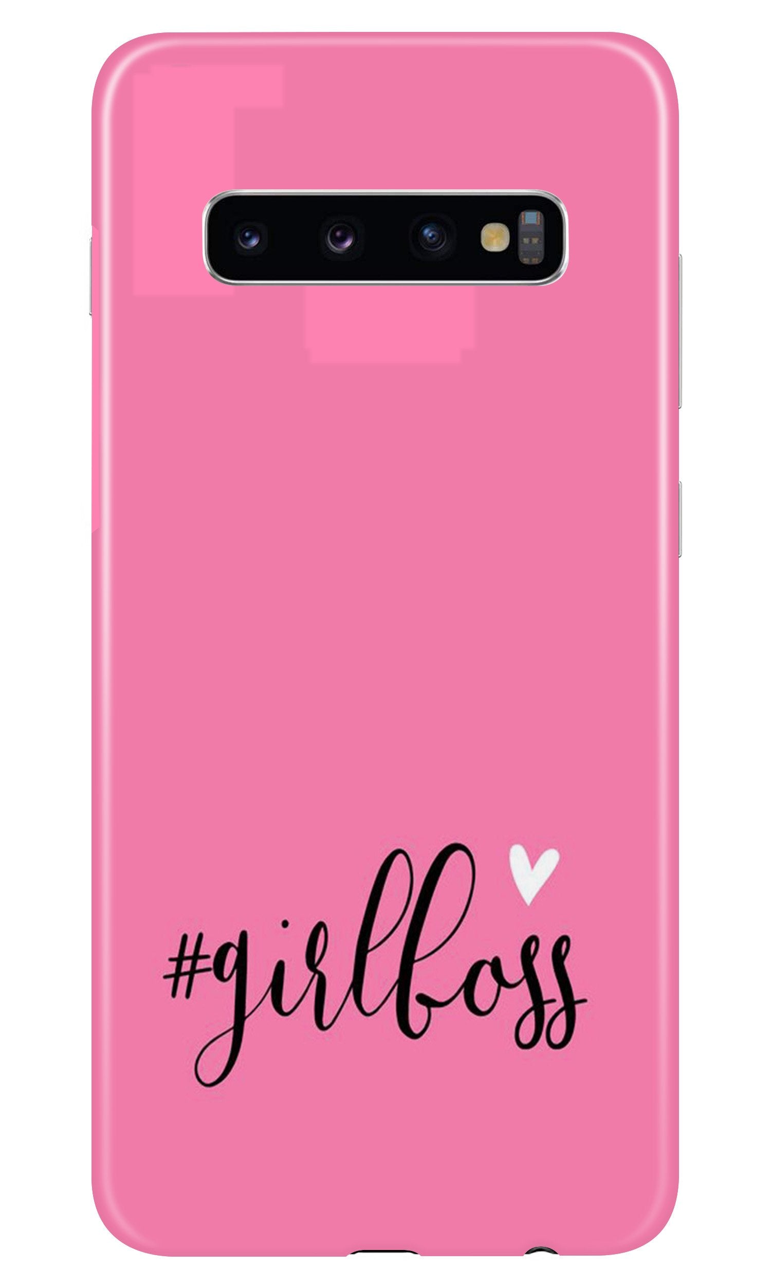 Girl Boss Pink Case for Samsung Galaxy S10 (Design No. 269)