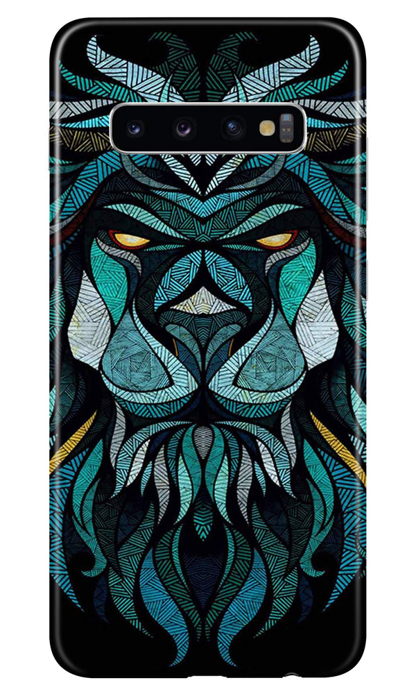 Lion Mobile Back Case for Samsung Galaxy S10  (Design - 314)