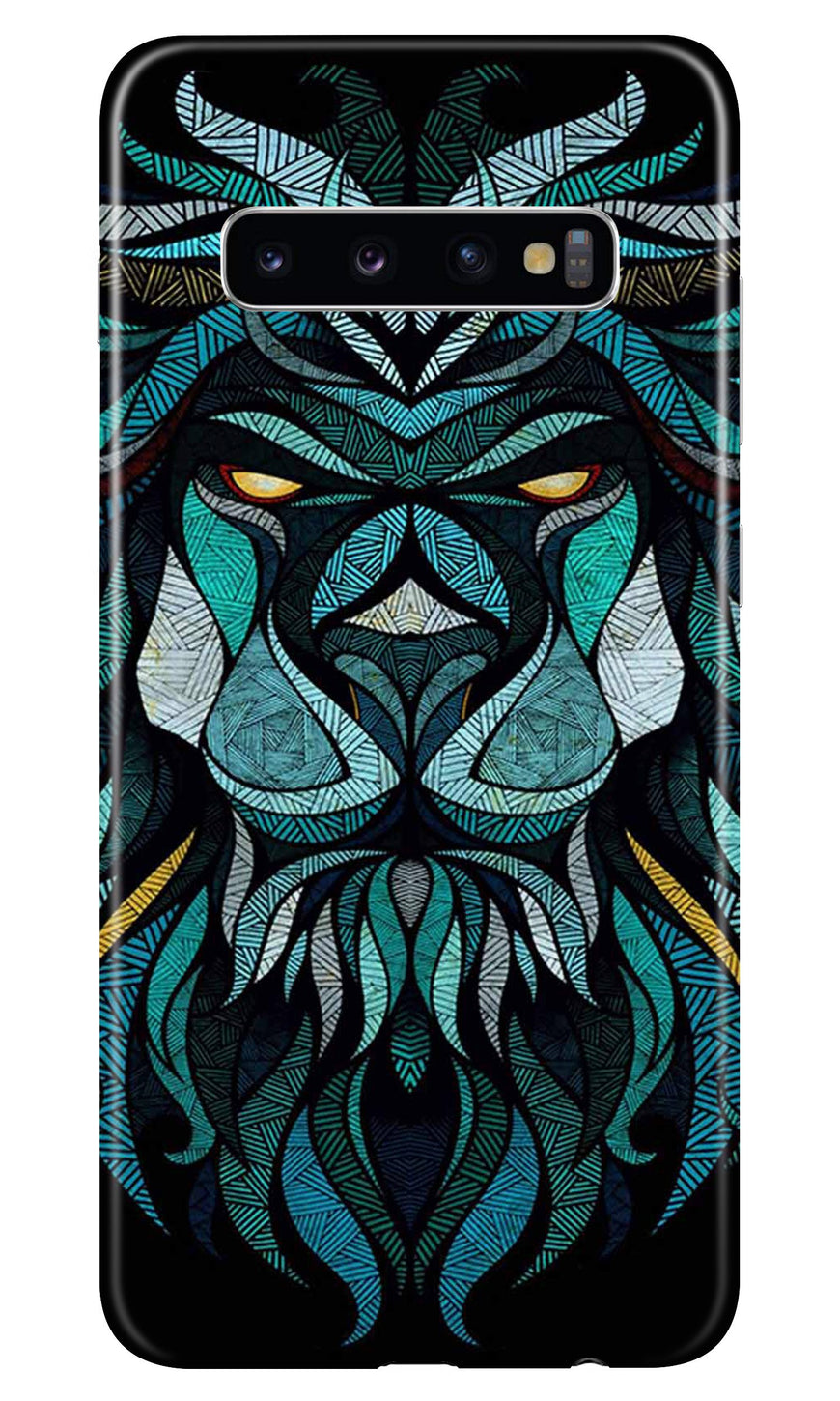 Lion Mobile Back Case for Samsung Galaxy S10  (Design - 314)