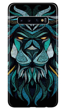 Lion Mobile Back Case for Samsung Galaxy S10 Plus  (Design - 314)