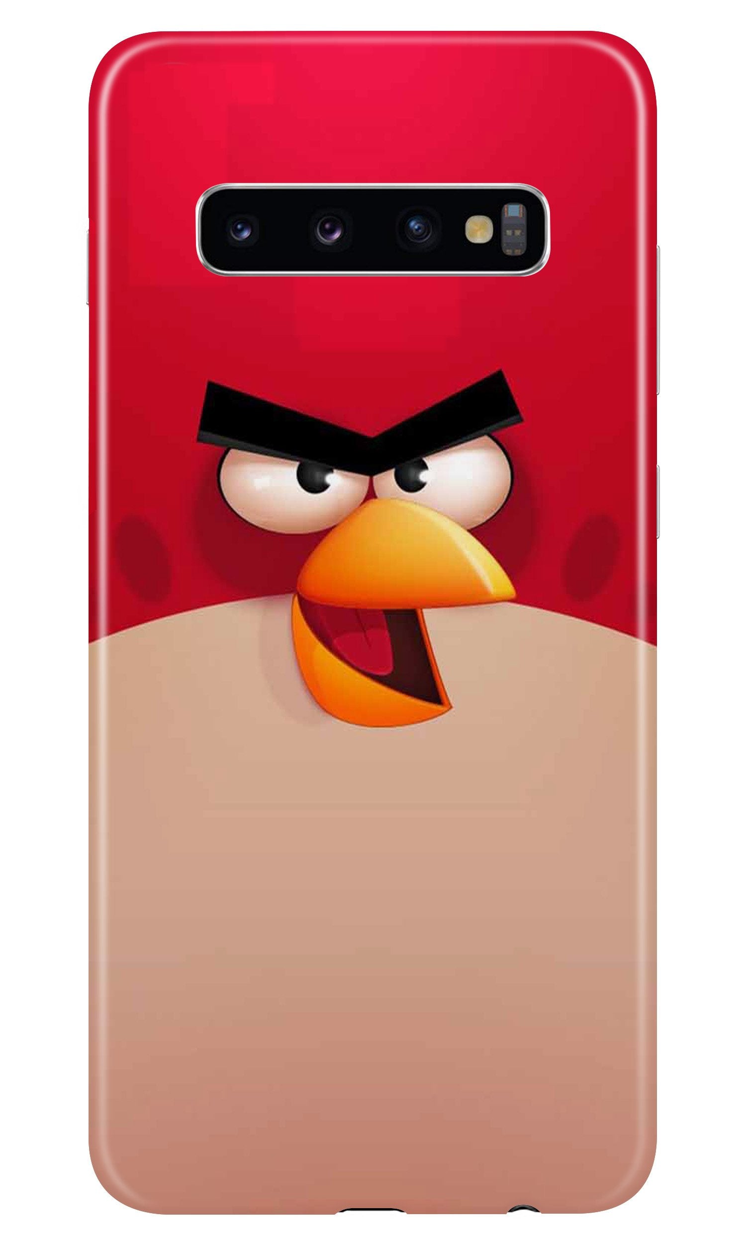 Angry Bird Red Mobile Back Case for Samsung Galaxy S10  (Design - 325)