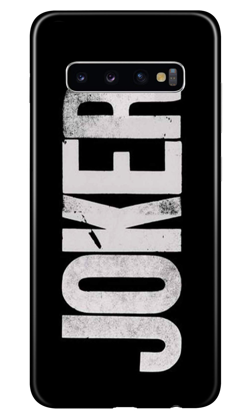 Joker Mobile Back Case for Samsung Galaxy S10 Plus  (Design - 327)