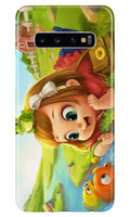 Baby Girl Mobile Back Case for Samasung Galaxy S10 Plus  (Design - 339)