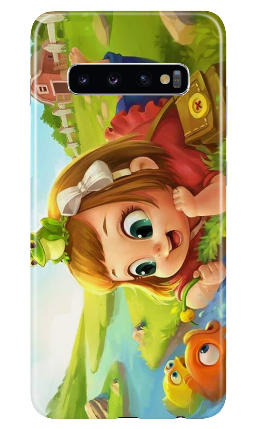 Baby Girl Mobile Back Case for Samsung Galaxy S10 Plus  (Design - 339)
