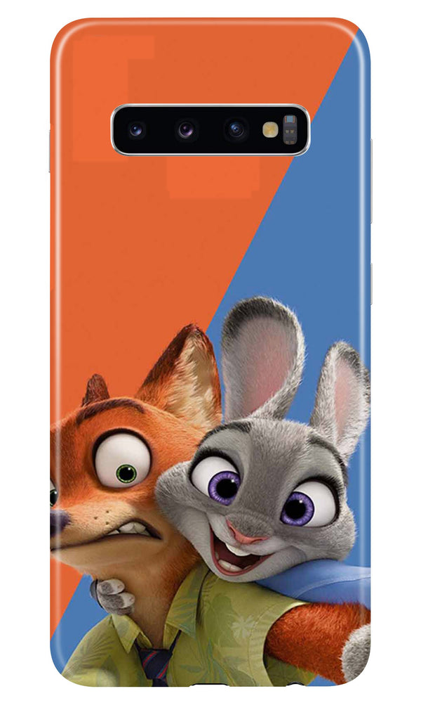 Cartoon Mobile Back Case for Samsung Galaxy S10 Plus  (Design - 346)