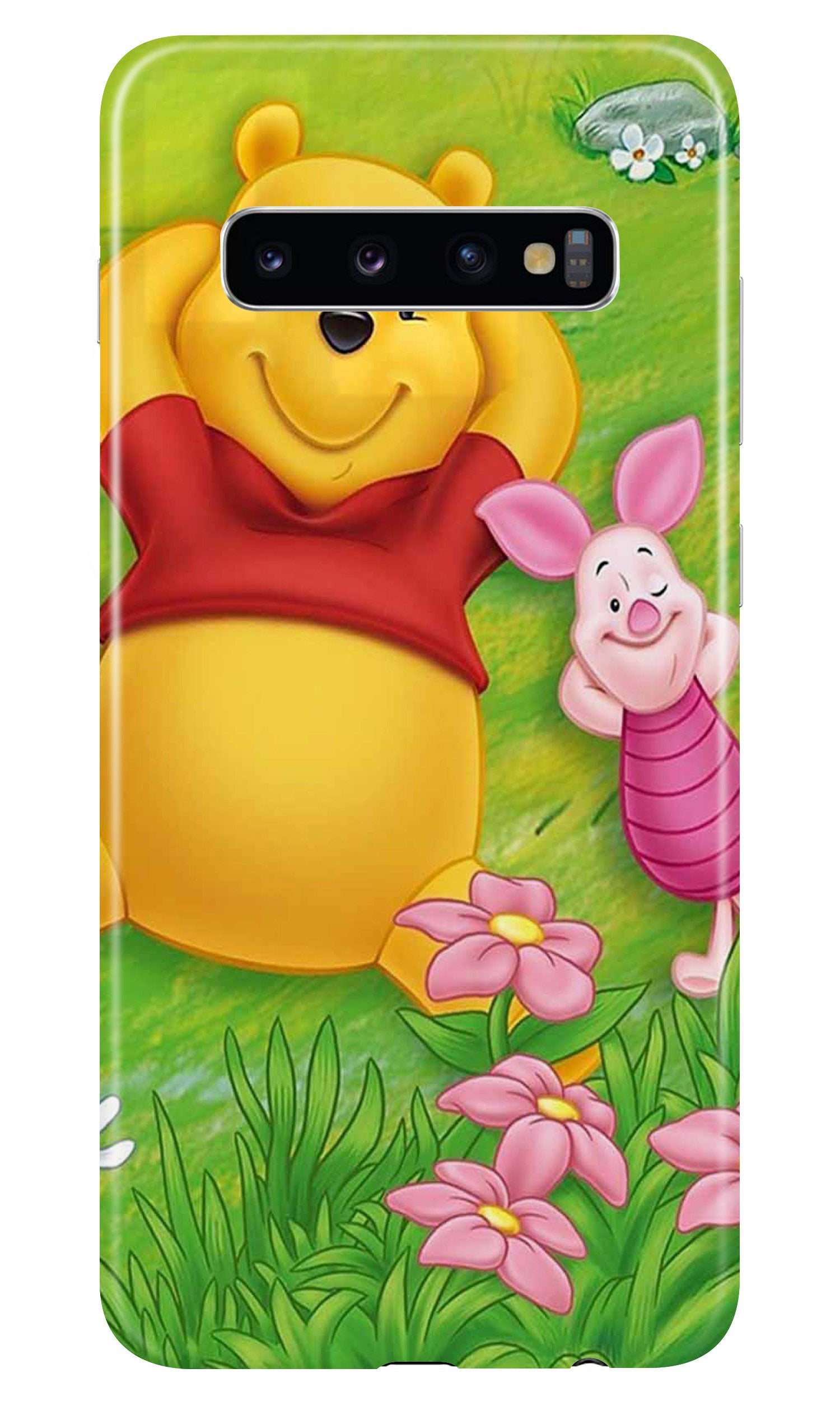Winnie The Pooh Mobile Back Case for Samsung Galaxy S10 Plus  (Design - 348)