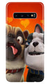 Dog Puppy Mobile Back Case for Samsung Galaxy S10  (Design - 350)