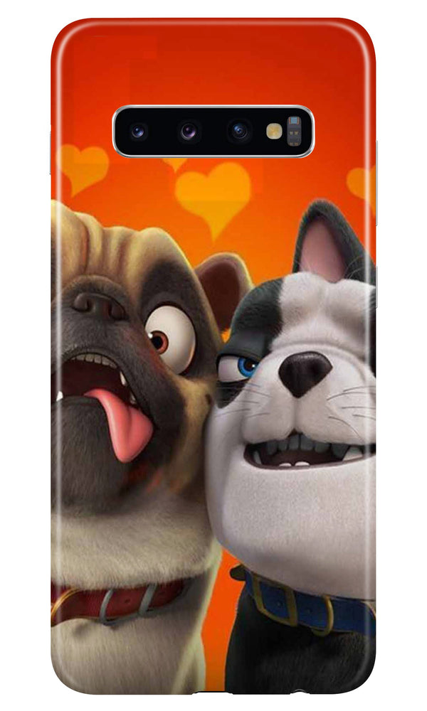 Dog Puppy Mobile Back Case for Samsung Galaxy S10 Plus  (Design - 350)