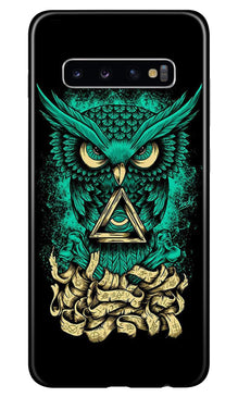 Owl Mobile Back Case for Samsung Galaxy S10  (Design - 358)