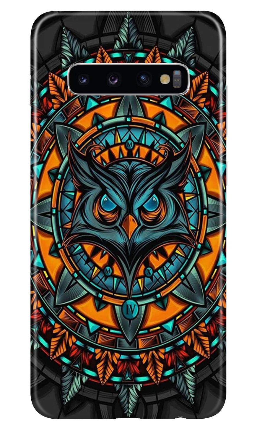 Owl Mobile Back Case for Samsung Galaxy S10  (Design - 360)