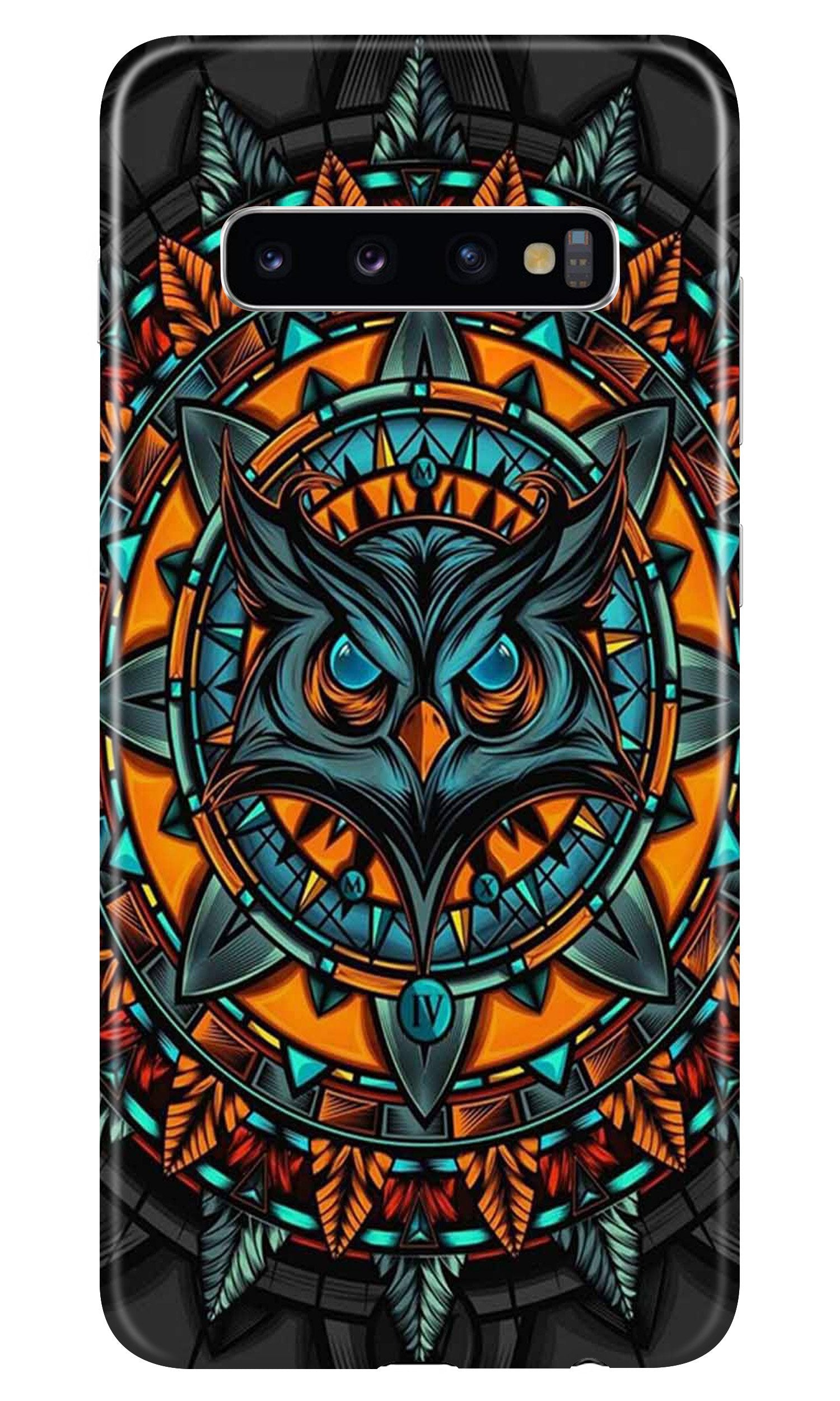 Owl Mobile Back Case for Samsung Galaxy S10 Plus  (Design - 360)