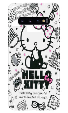 Hello Kitty Mobile Back Case for Samsung Galaxy S10  (Design - 361)
