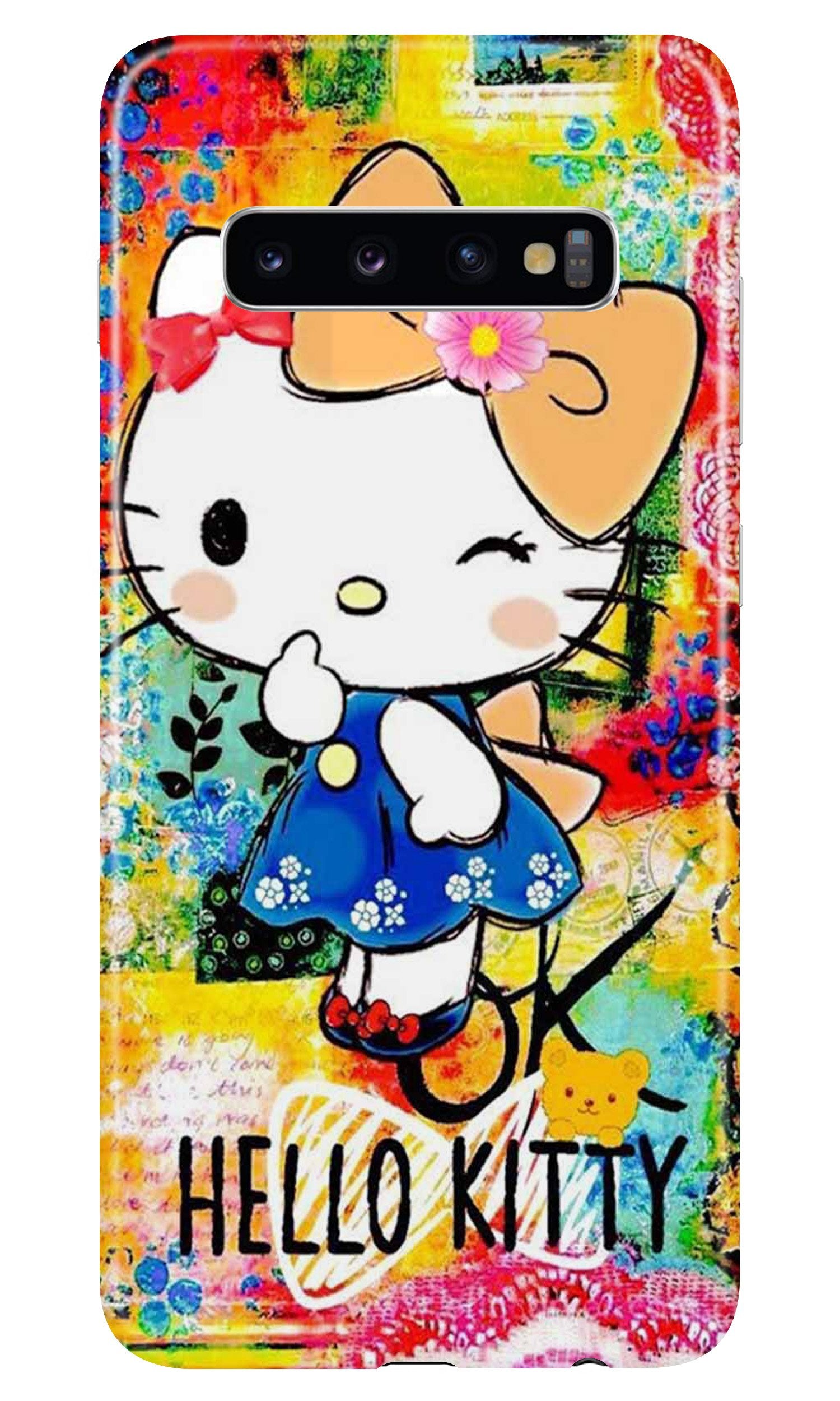 Hello Kitty Mobile Back Case for Samsung Galaxy S10 Plus(Design - 362)