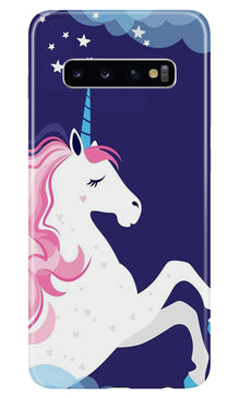 Unicorn Mobile Back Case for Samsung Galaxy S10  (Design - 365)