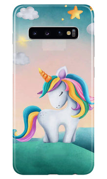 Unicorn Mobile Back Case for Samsung Galaxy S10  (Design - 366)