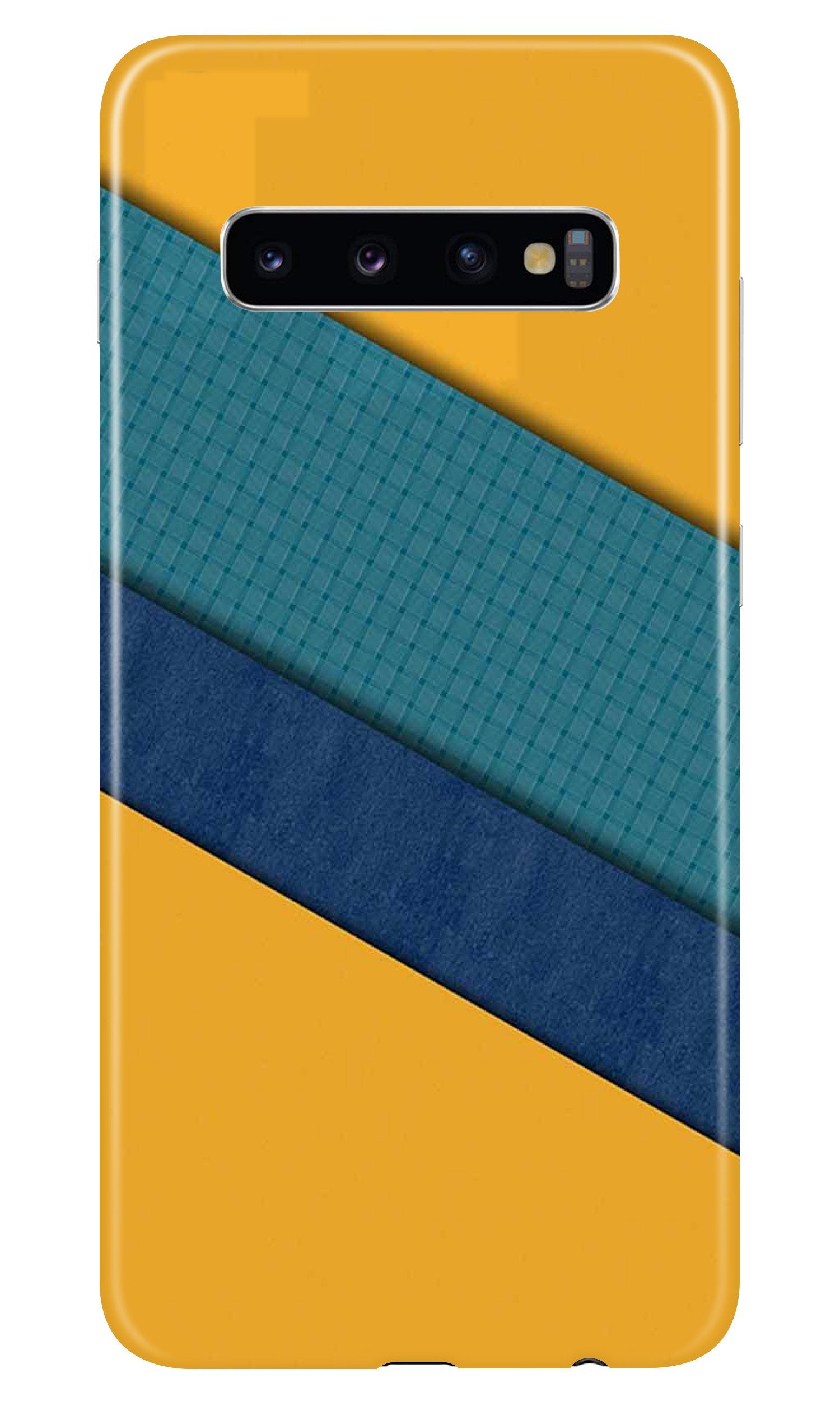 Diagonal Pattern Mobile Back Case for Samsung Galaxy S10  (Design - 370)