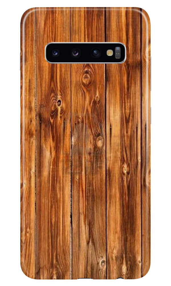 Wooden Texture Mobile Back Case for Samsung Galaxy S10  (Design - 376)