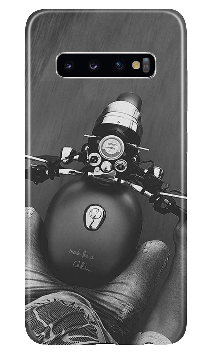 Royal Enfield Mobile Back Case for Samsung Galaxy S10  (Design - 382)