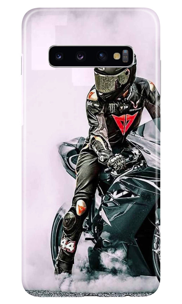 Biker Mobile Back Case for Samsung Galaxy S10 Plus  (Design - 383)