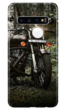Royal Enfield Mobile Back Case for Samsung Galaxy S10  (Design - 384)