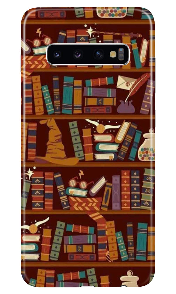 Book Shelf Mobile Back Case for Samsung Galaxy S10  (Design - 390)