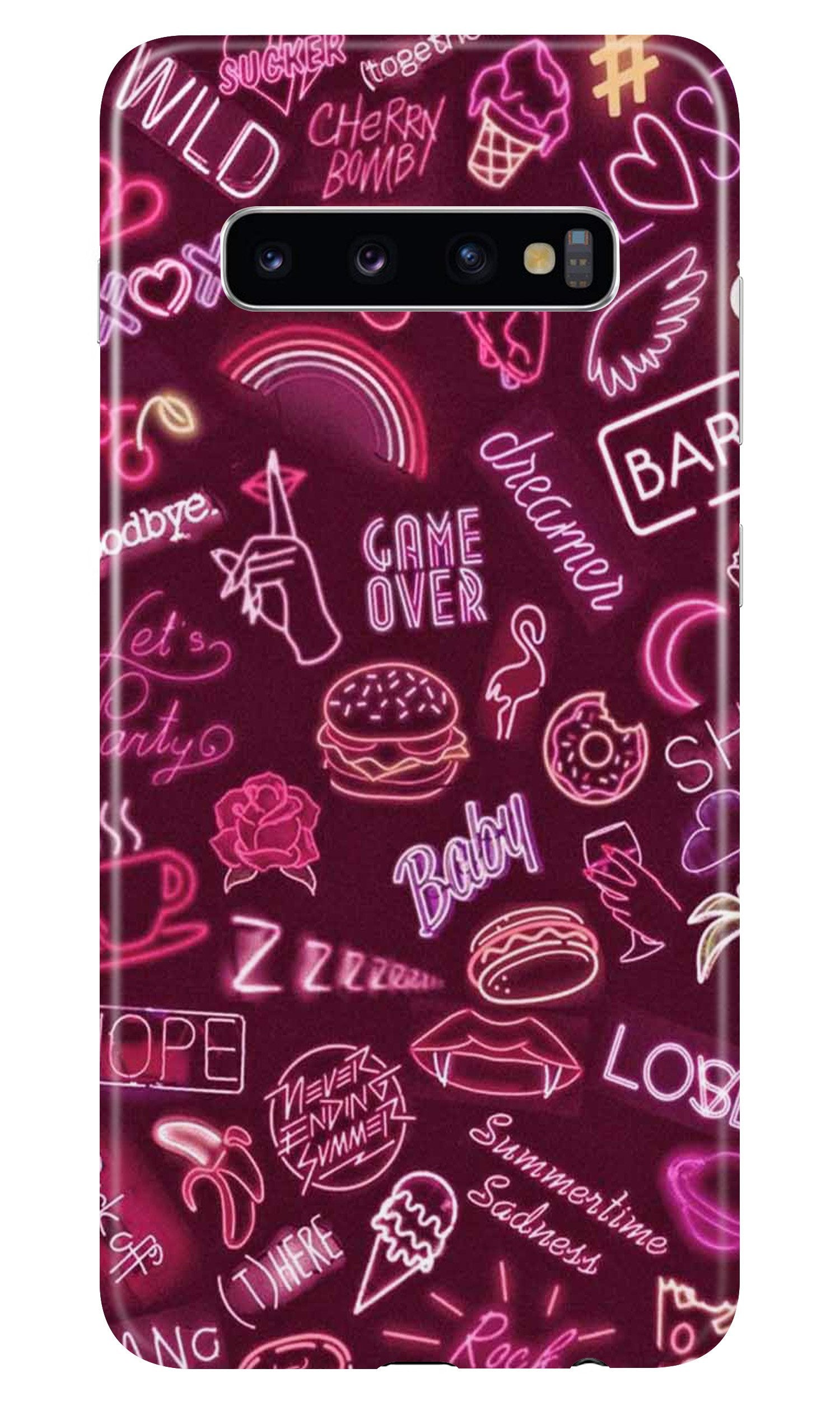 Party Theme Mobile Back Case for Samsung Galaxy S10 Plus  (Design - 392)