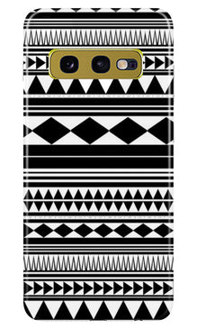 Black white Pattern Mobile Back Case for Samsung Galaxy S10E (Design - 5)