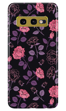 Rose Black Background Mobile Back Case for Samsung Galaxy S10E (Design - 27)