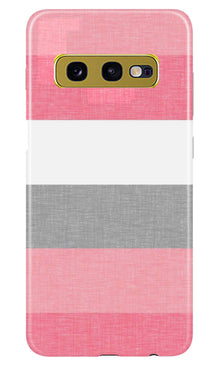 Pink white pattern Mobile Back Case for Samsung Galaxy S10E (Design - 55)