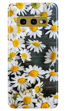 White flowers2 Mobile Back Case for Samsung Galaxy S10E (Design - 62)