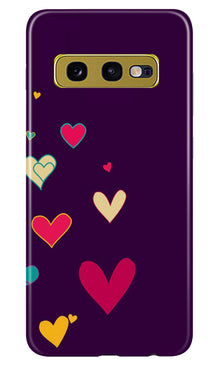 Purple Background Mobile Back Case for Samsung Galaxy S10E  (Design - 107)