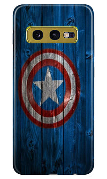 Captain America Superhero Mobile Back Case for Samsung Galaxy S10E  (Design - 118)