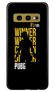 Pubg Winner Winner Mobile Back Case for Samsung Galaxy S10E  (Design - 177)