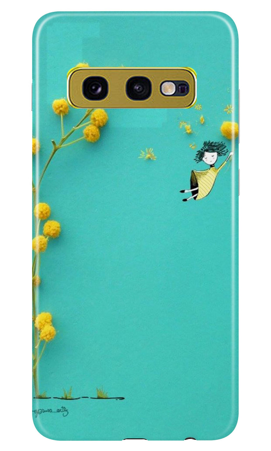 Flowers Girl Case for Samsung Galaxy S10E (Design No. 216)